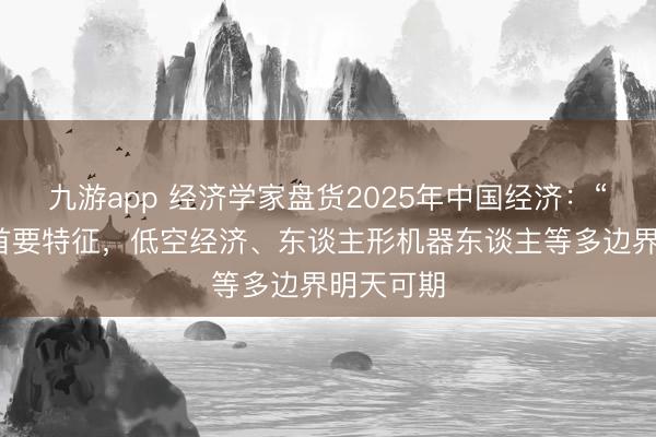 九游app 经济学家盘货2025年中国经济:“韧性”是首要特征,低空经济、东谈主形机器东谈主等多边界明天可期
