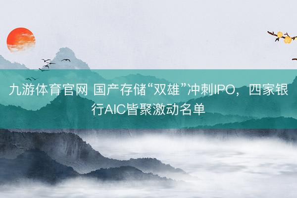 九游体育官网 国产存储“双雄”冲刺IPO，四家银行AIC皆聚激动名单