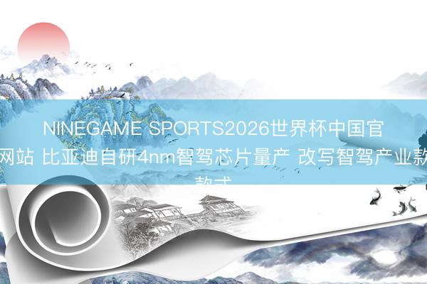 NINEGAME SPORTS2026世界杯中国官方网站 比亚迪自研4nm智驾芯片量产 改写智驾产业款式
