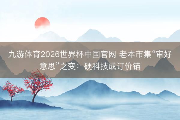 九游体育2026世界杯中国官网 老本市集“审好意思”之变:硬科技成订价锚